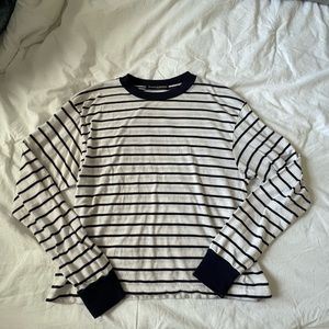Brandy Melville, one size, stripe white and blue top